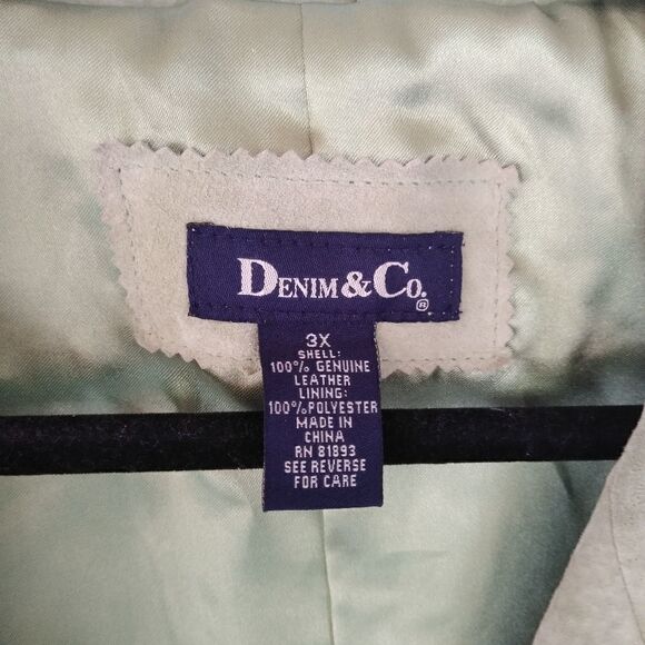 Denim & co leather jacket - Picture 4 of 4